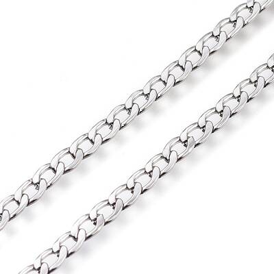 Tarnish Resistant 304 Stainless Steel Cuban Link Chains