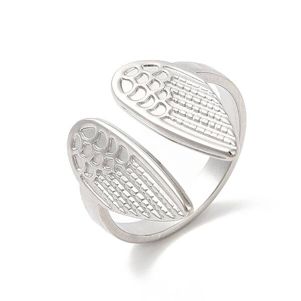Non-Tarnish 304 Stainless Steel Cuff Finger Rings