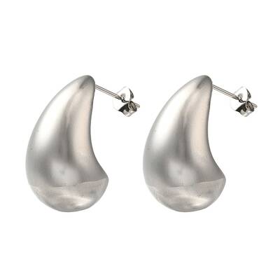 304 Stainless Steel Teardrop Stud Earrings for Wome
