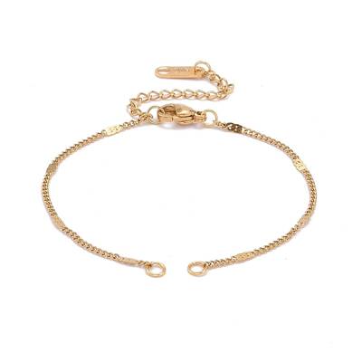 304 Stainless Steel Figaro Chain Bracelet Makings