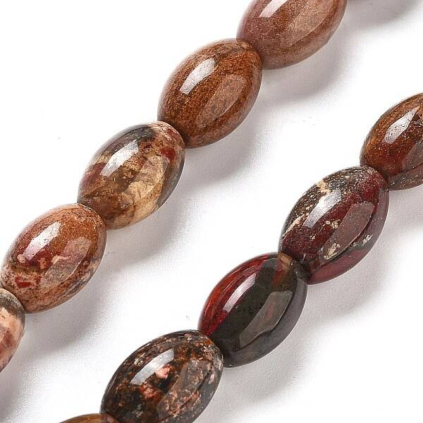Natural Red Rainbow Jasper Beads Strands