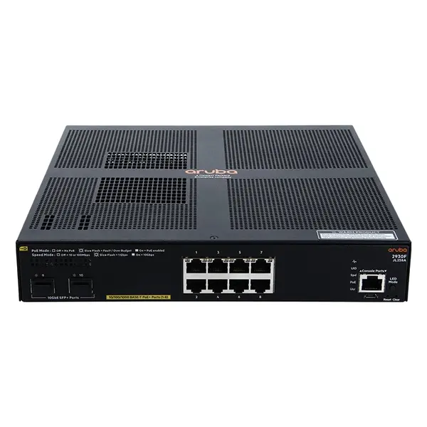 JL258-61001 HP 2930F 8G PoE+ 2SFP+ 8-Port + 2-Port SFP+ Layer 3 Switch