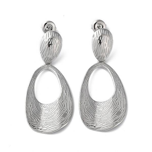 Non-Tarnish 304 Stainless Steel Dangle Stud Earrings