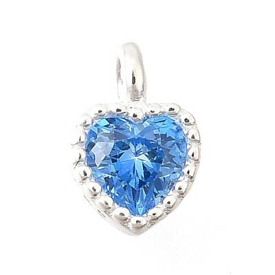 925 Sterling Silver Cubic Zirconia Charms