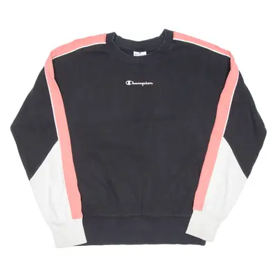 CHAMPION Womens Sweatshirt Black M