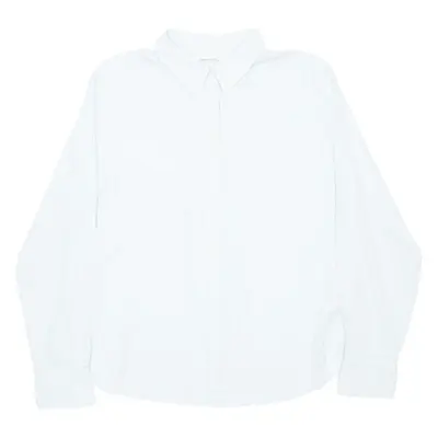MARC O'POLO Womens Plain Shirt Blue Long Sleeve M