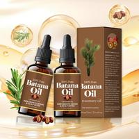 Organic Batana Oil with Rosemary, 2 Counts/set Multi-functional Strengthening & Thickening Scalp Hair Oil Hair Care Oil, Hair...