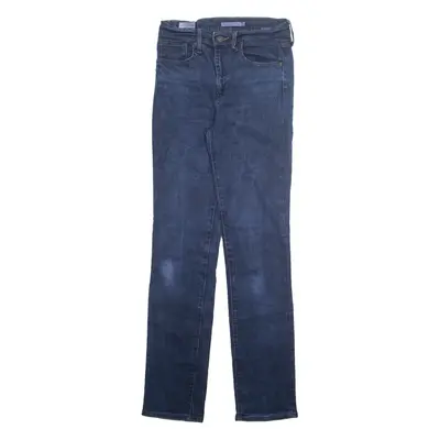 LEVI'S 724 Big E Womens Jeans Blue Slim Skinny W28 L32