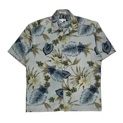 Pierre Cardin Hawaiian Shirt - Large Multicoloured Cotton