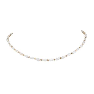 Natural Shell Oval Beaded Necklaces