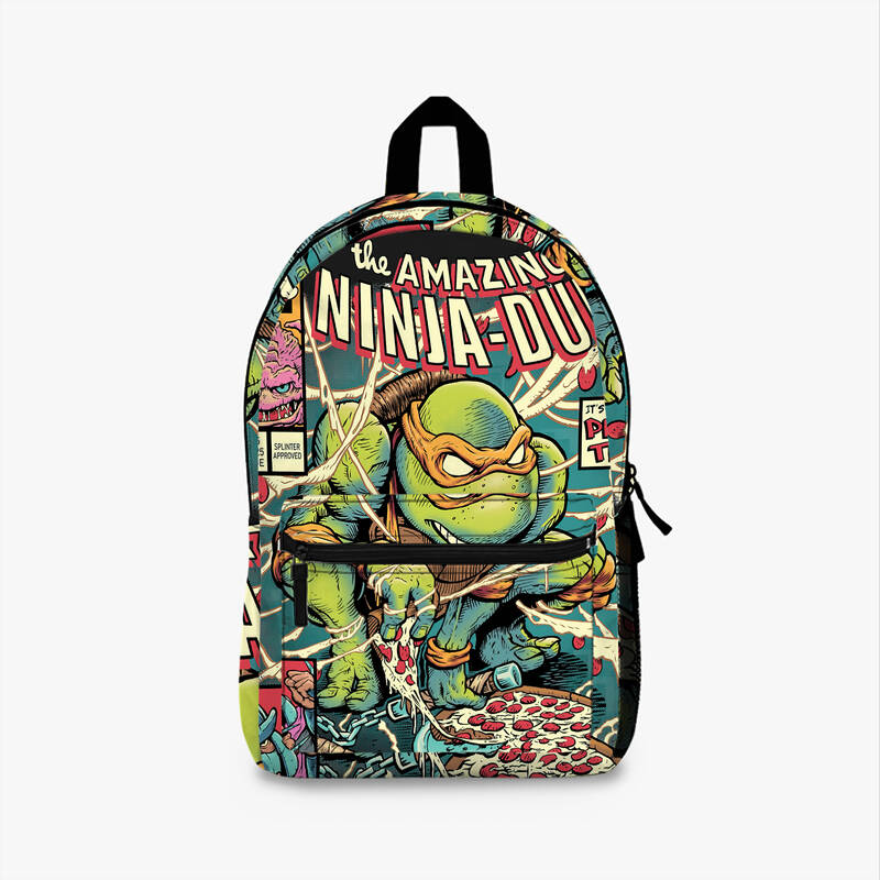 Limited Edition Tmnt Poster Pizza Time Backpack