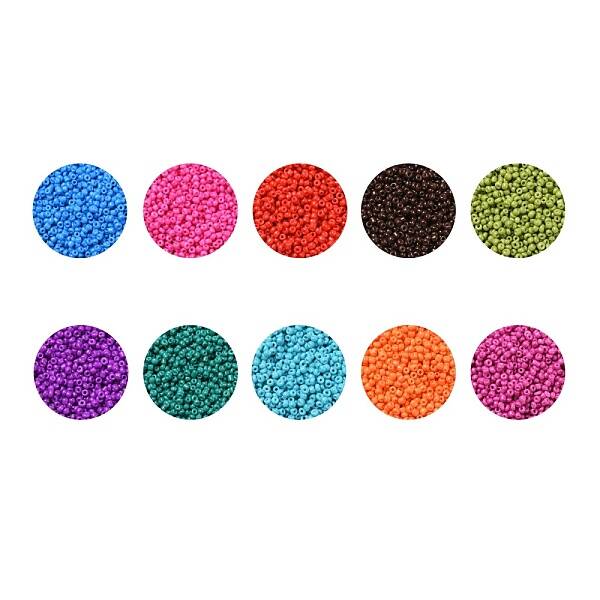 12/0 Baking Paint Glass Seed Beads