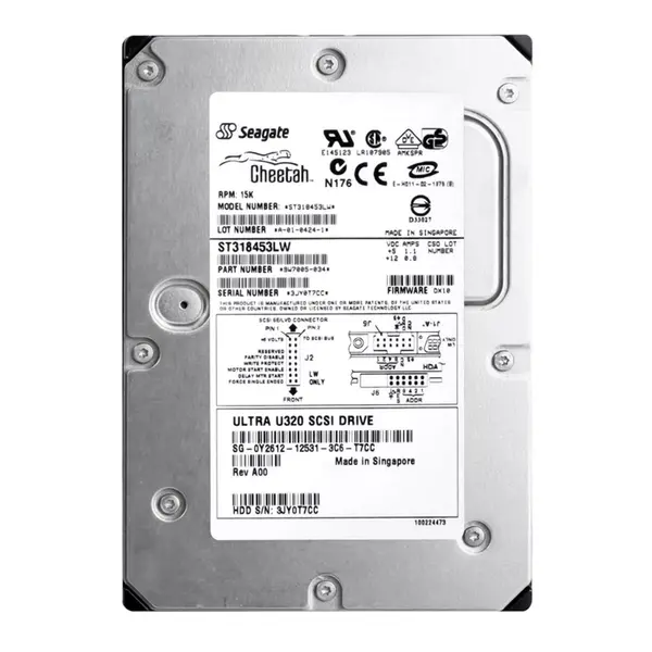 9W7005-034 Seagate 18.2GB Ultra-320 SCSI 15000 3.5-inch 8MB Hard Drive