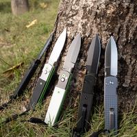 CJRB Locust Tool Knife for Men with 3.15'' AR-RPM9 Steel Blade and G10 Handle, Button Lock with Safety Switch EDC Knife for C...