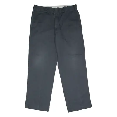 DICKIES 874 Workwear Mens Twill Trousers Grey Regular Straight W36 L30
