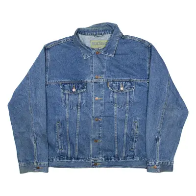 MUSTANG Mens Denim Jacket Blue 2XL