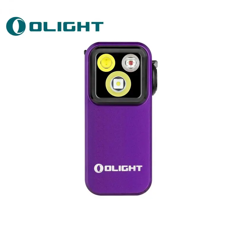 OLIGHT Oclip Clip on Flashlight with Floodlight Spotlight and Red Light
