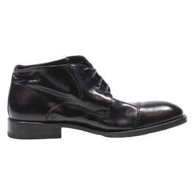 GRAZIANO SALVATELLI Ankle Boots Black Leather Mens UK 8.5