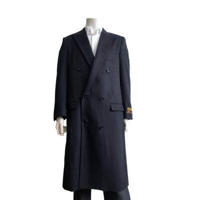 Mens Overcoat  - Brown, Camel, Charcoal, Black, Navy, Grey Double breasted Coat