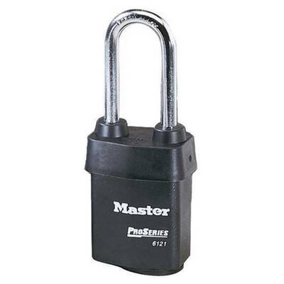 Master Lock Pro Series Weather Tough Padlock Covered Laminated Steel, Rekeyable 5-Pin, Keyed Different, Body Width: 2-1/8 (5...
