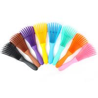 6 Pack Detangler Brush for Natural Hair, Afro America/African Hair Textured 3a to 4c Kinky Wavy/Curly/Coily/Wet/Dry/Oil/Thick...