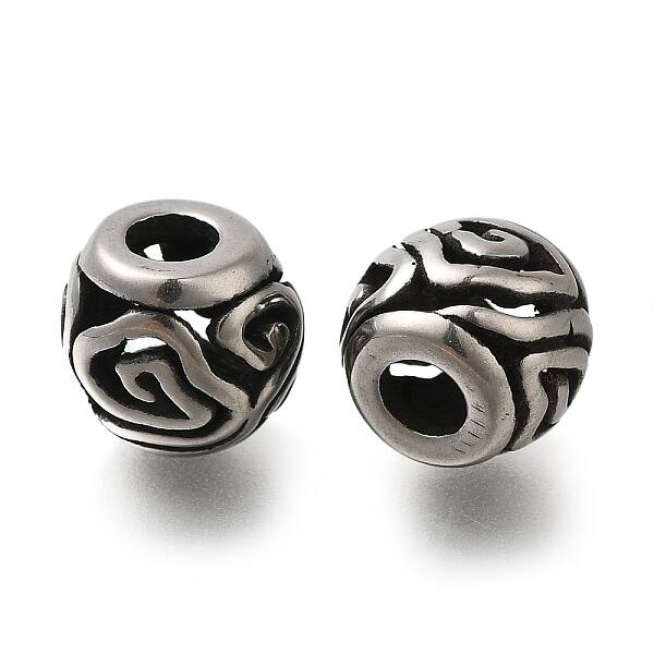 304 Stainless Steel European Beads