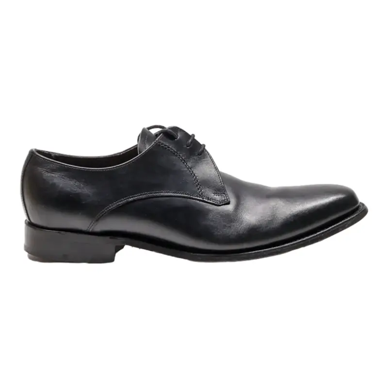 BARKER Derby Shoes Black Leather Mens UK 12