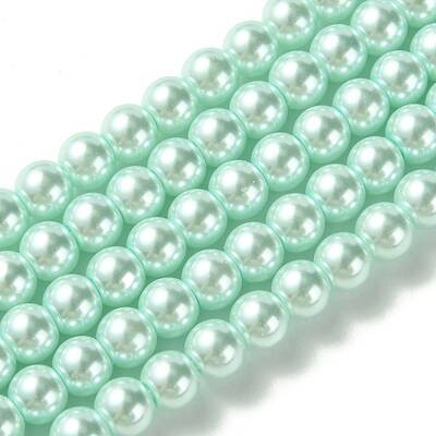 Eco-Friendly Dyed Glass Pearl Beads Strands