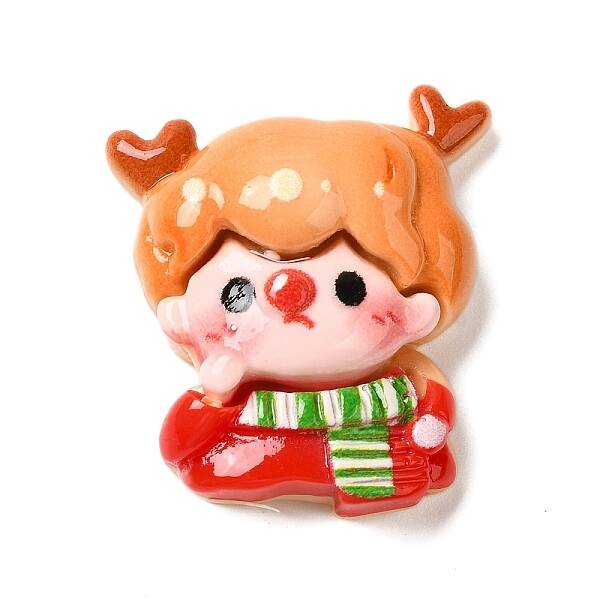 Christmas Series Cute Opaque Resin Decoden Cabochons