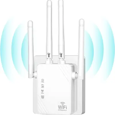 Wireless Network Signal Enhancer, WiFi Extender Signal Booster, Home Router Repeater,  Long Range Amplifier with Ethernet Po...