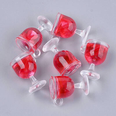 Resin Cup Pendants