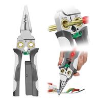 8 in 1 Wire Stripper, Multifunctional Wire Stripper, Cable Scissors, Voltage Tester Pliers, Wire Judgment AC DC