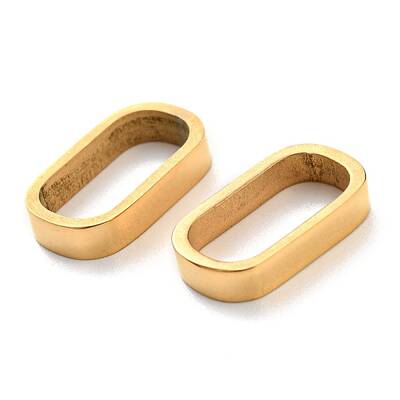 Ion Plating(IP) 201 Stainless Steel Slide Charms/Slider Beads