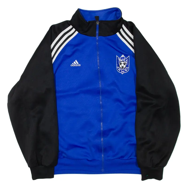 ADIDAS Mens Track Jacket Blue Colourblock L