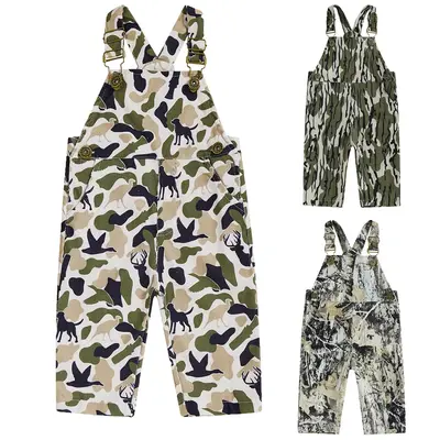 Infant Baby Boy Girl Camouflage Deer Mallard Duck Print Overalls Toddler Hunting Jumpsuit Sleeveless  Suspender Pants Unisex ...