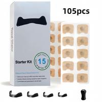 Nose Strips for Better Breathing, 100pcs Nose Strips & 4 Counts Nose Expanders & 1 Count Nasal Congestion, Nose Magnet Breath...