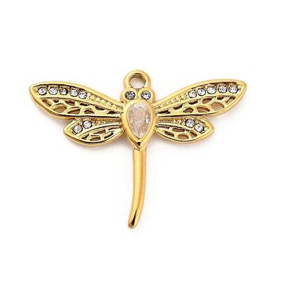 304 Stainless Steel Crystal Rhinestone Pendants