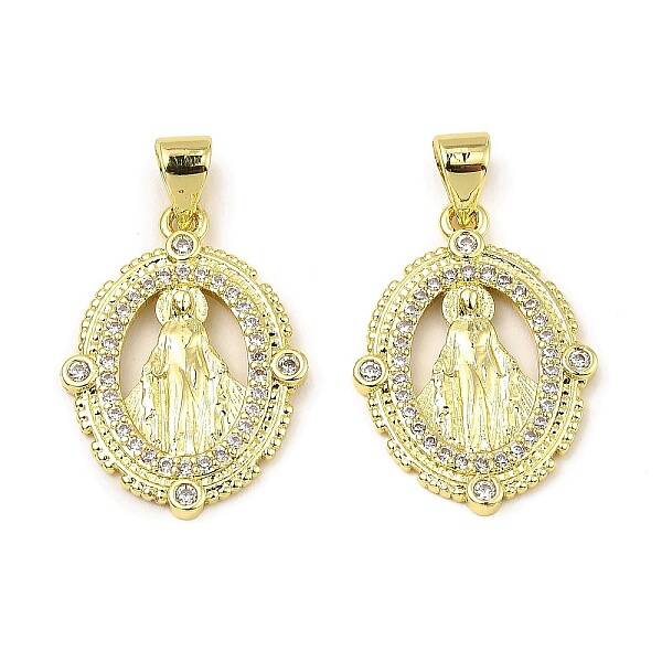 Brass with Cubic Zirconia Pendants