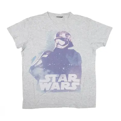 STAR WARS Darth Vader T-Shirt Grey Short Sleeve Mens M