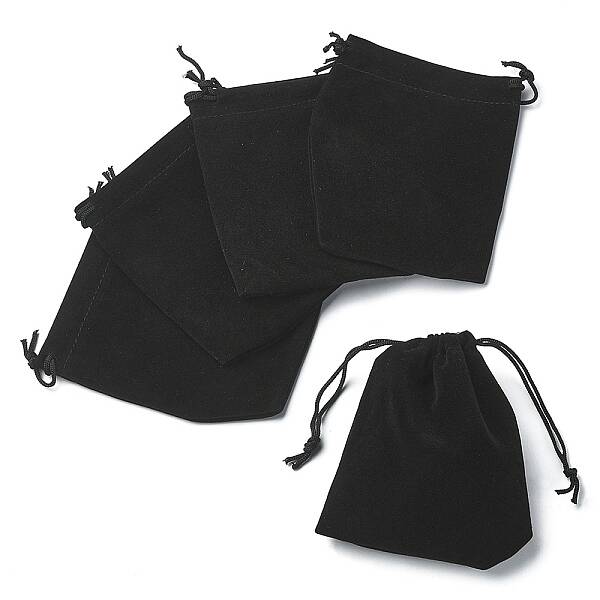 Rectangle Velvet Drawstring Pouches