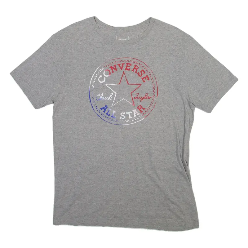 CONVERSE Mens T-Shirt Grey M