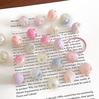 Gradient Color Opaque Acrylic Beads