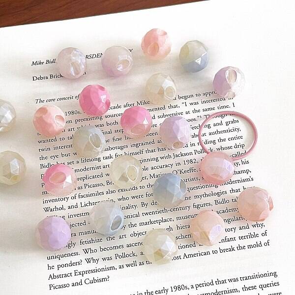 Gradient Color Opaque Acrylic Beads