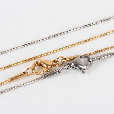 304 Stainless Steel Snake Chain Necklace Making