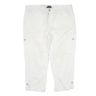 TOMMY HILFIGER 3/4 Length Trousers White Regular Tapered Womens W36 L23