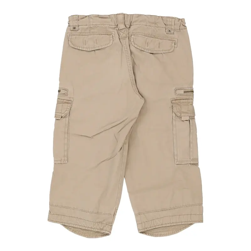 Sisley Cargo Shorts - 27W UK 6 Beige Cotton