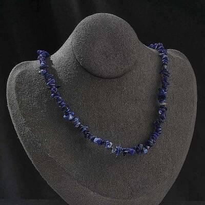 Natural Sodalite Chip Beaded Necklaces for Men Women