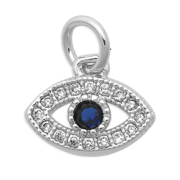 Brass Micro Pave Clear Cubic Zirconia Charms