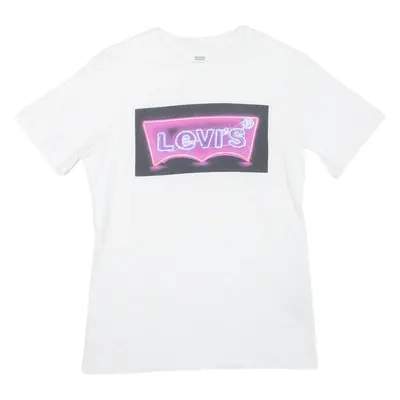 LEVI'S Mens T-Shirt White Crew Neck S