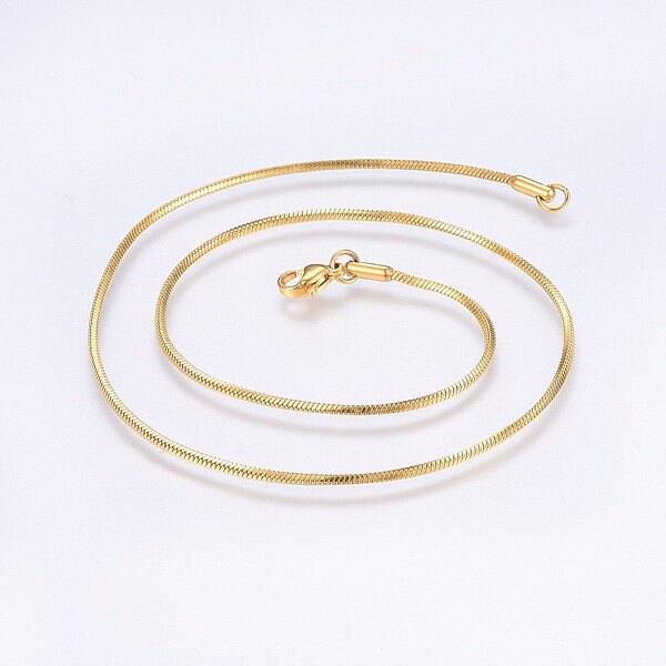 304 Stainless Steel Snake Chain Necklaces